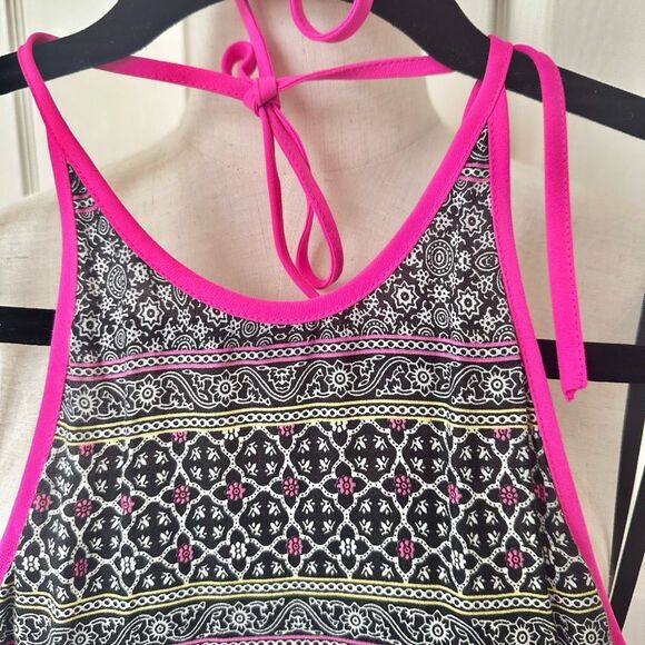 Mink Pink black and pink halter short romper - Picture 3 of 13